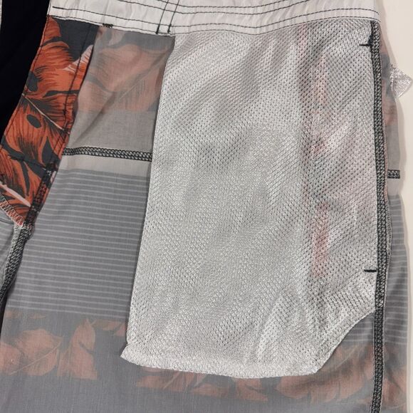 Rip Curl Mirage Board Shorts Men's 34 Floral Stripe Drawstring Beach Surf Swim - Picture 11 of 15